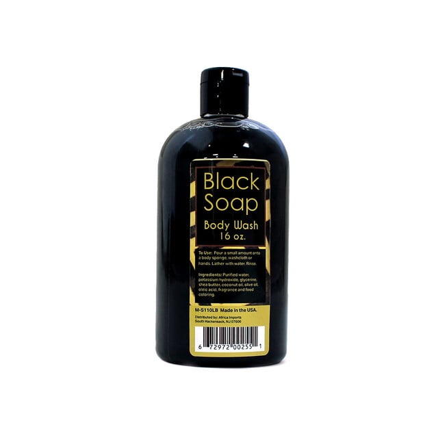 LIQUID BLACK SOAP/BODY WASH - 16 OZ. (1.2LBS) image 0